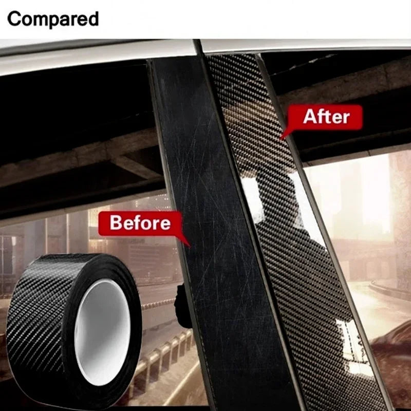 Carbon Fiber Car Protective Film Tape | Anti-Scratch Door Sill