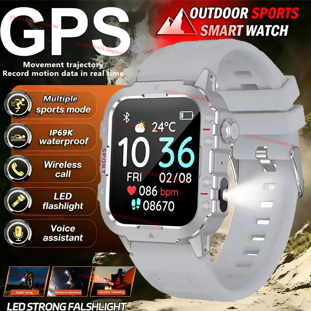 New Military Smart Watch Men IP68 5ATM Waterproof Outdoor Sports Fitness Tracker Health Monitor 2.01Inch BT Call Smartwatch Hw12 Peaceful Pleasures Health and Wellness Silver