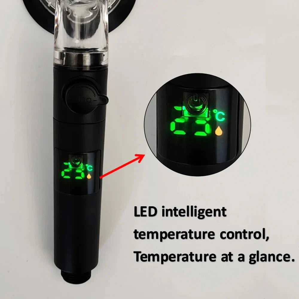 3-Mode High Pressure Turbo Fan Shower Head | Water Saving