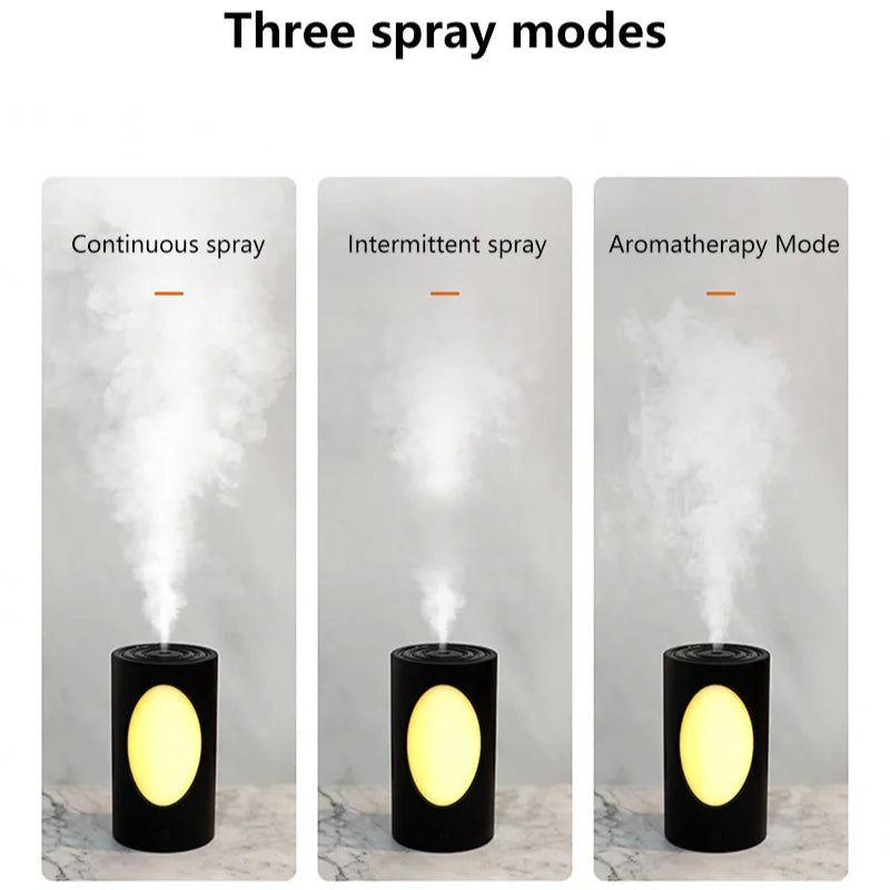 600ml Portable Aroma Diffuser With Colorful LED Lights Battery Rechargeable Wireless Air Humidifier For Bedroom Office Peaceful Pleasures Health and Wellness