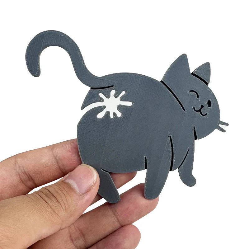 3D Cat Butt Bag Clips 2-Pack | Novelty Kitchen Sealing Clips