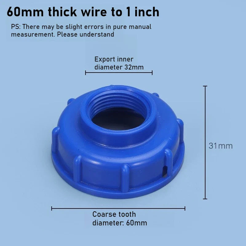 IBC Tote Tank Valve Adapter – 1/2" 3/4" 1" Threaded Joint