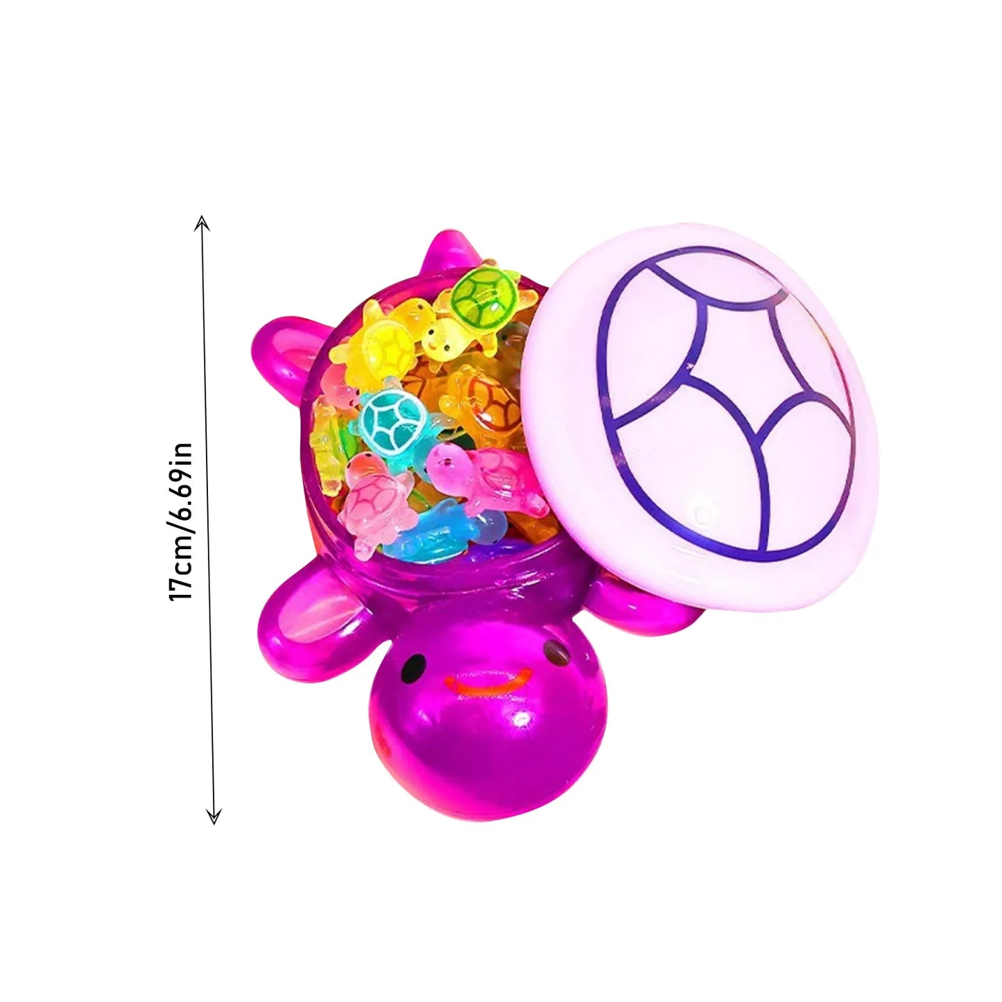 Glow-in-the-Dark Turtle Figurines Set – 1 Large + 60 Mini