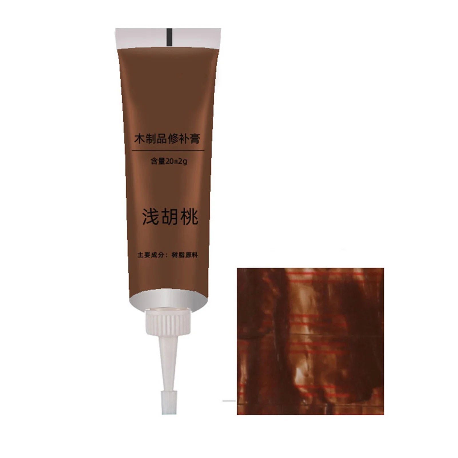20g Wood Filler Floor Scratch Paint Repair Oak/Veneer/Walnut Color Water-Based Putty Hardwood Laminate Floor Repair Peaceful Pleasures Health and Wellness Light Walnut