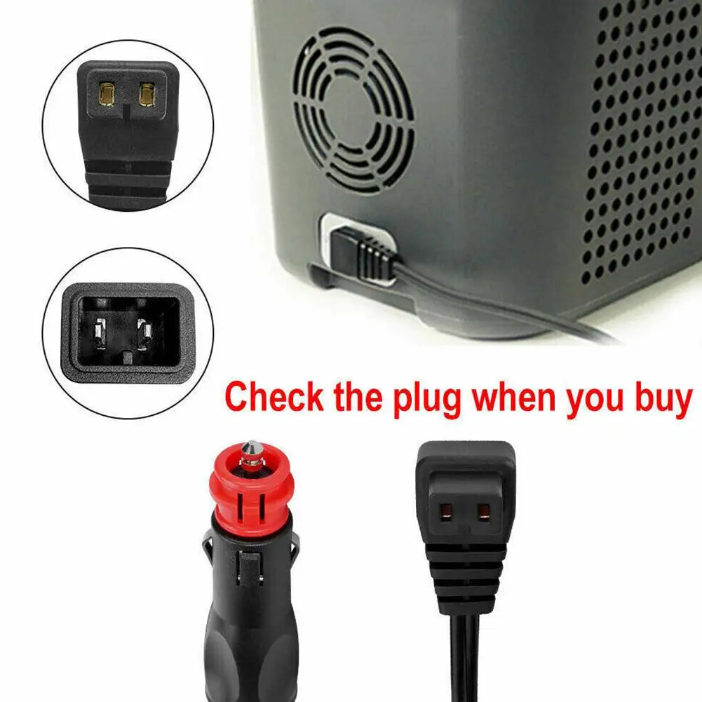 18AWG Car Refrigerator Power Cord Car Refrigerator Plug Car Cigarette Lighter Adapter Refrigerator Heater Extension Cord 2M Peaceful Pleasures Health and Wellness