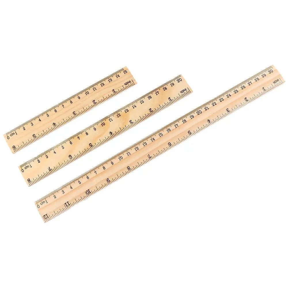 School Supplies Desk Accessories Teacher Student Children Stationery Drawing Rulers Wooden Rulers Rulers Straight Rulers Peaceful Pleasures Health and Wellness