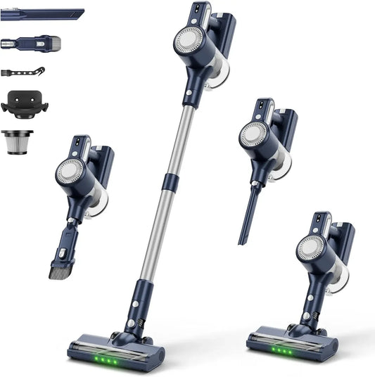 Cordless Vacuum Cleaner with 30KPa Suction, 6-in-1 Design for Pet Hair and Hard Floors Peaceful Pleasures Health and Wellness United States