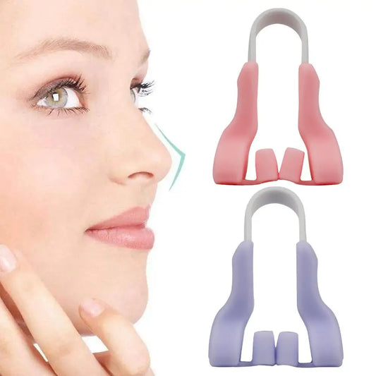 Nose Shaper For Wide Noses Soft Silicone Nose Bridge Enhancer, Corrector, Shrinker Painless Beauty Tool Nose Clip For Women Men Peaceful Pleasures Health and Wellness 2pcs