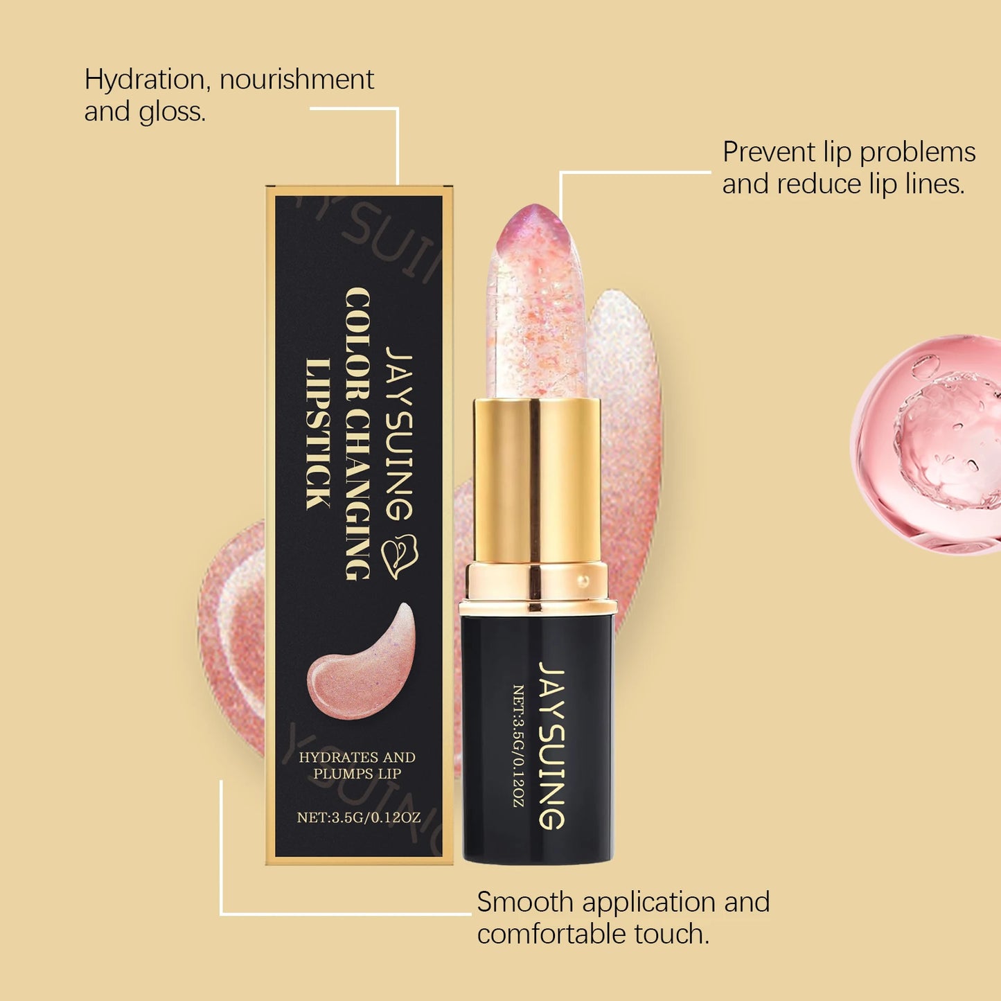 Color-Changing Moisturizing Lip Balm Peaceful Pleasures Health and Wellness