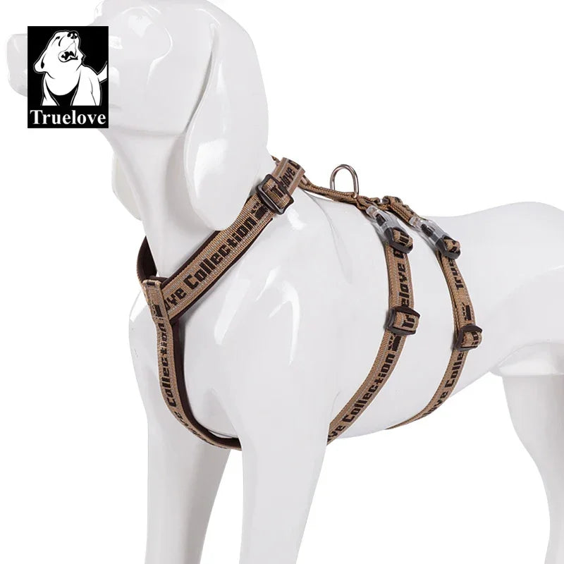 Truelove Double H Harness Neoprene Padding Durable Strong Reflective Gow in the Dark Aluminum Alloy Fitting Light Weight TLH6571 Peaceful Pleasures Health and Wellness Brown XS China Mainland