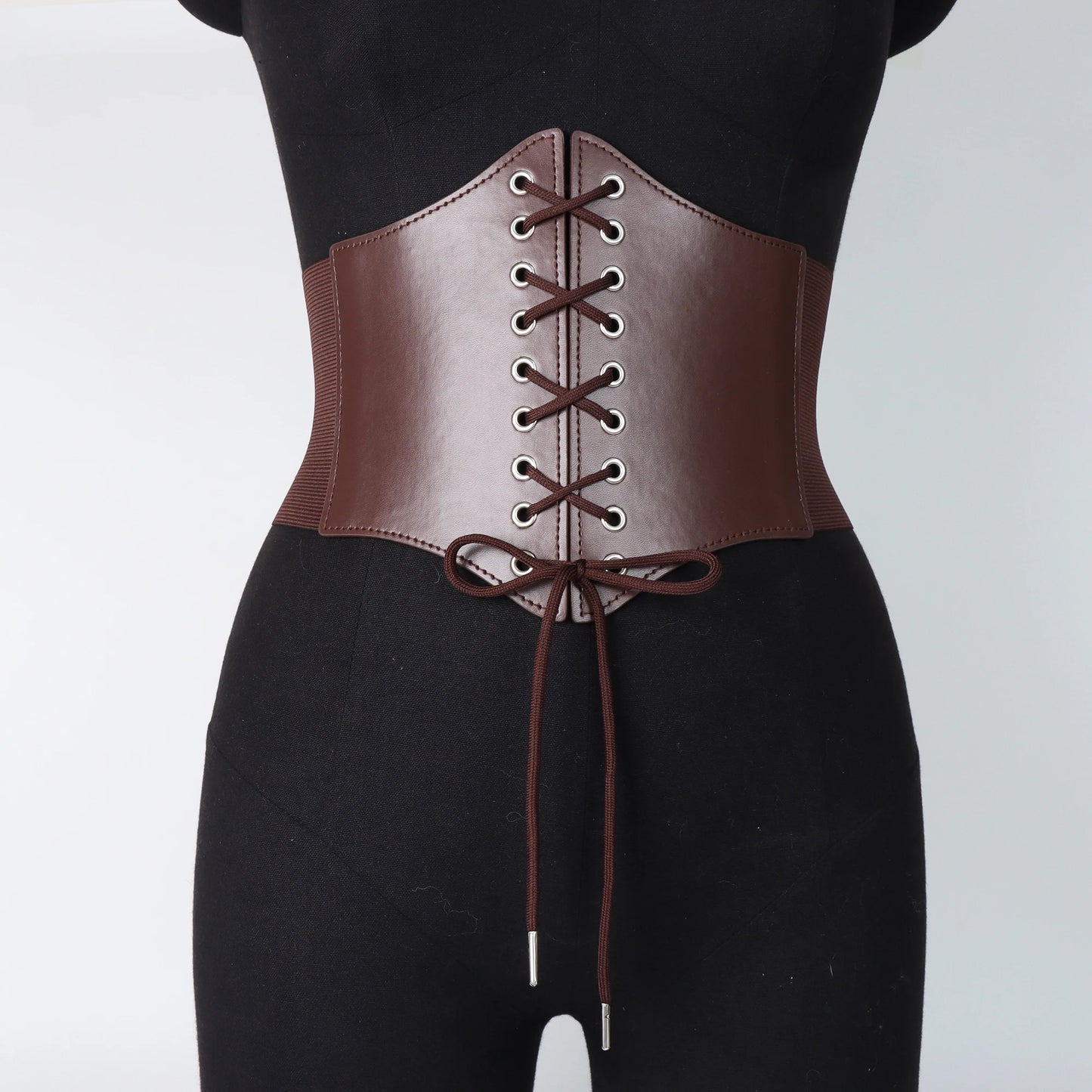 Medieval Wide Leather Armor Belt Steampunk Waist Costume Accessory
