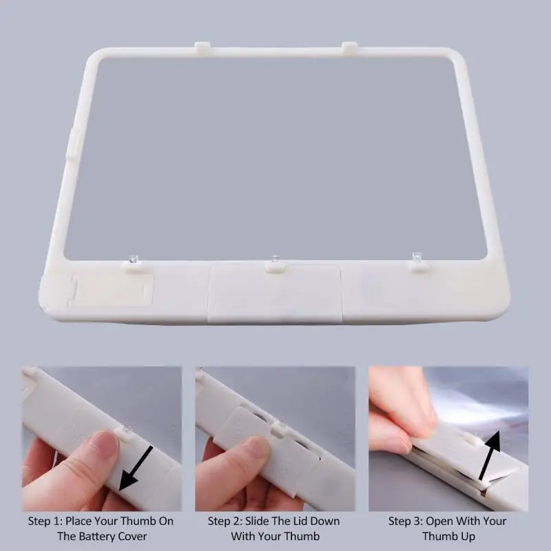 Magnifying Glass with Light Amplifier Mobile Phone Loupe Enlarged Expander Stand Folding Holder for Elderly People Reading Books Peaceful Pleasures Health and Wellness