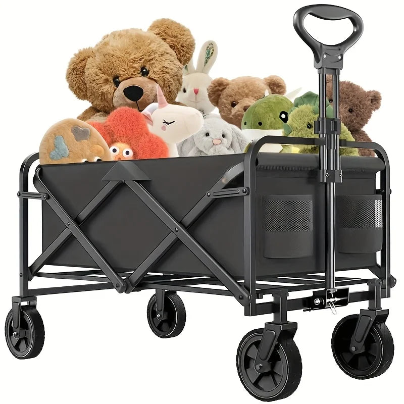 Foldable Foldable Handcart Foldable Car, Detachable Outdoor Portable Foldable Camping Vehicle 1 Heavy duty Practical Garden Hand Peaceful Pleasures Health and Wellness