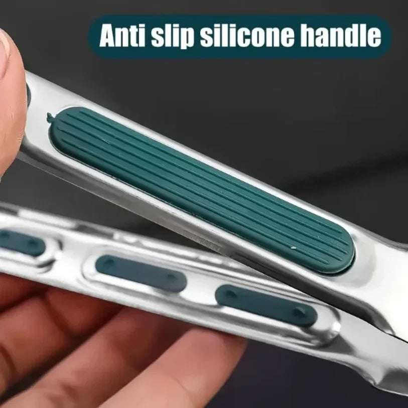 Stainless Steel BBQ Tongs | Silicone Handle 7/9/12 Inch