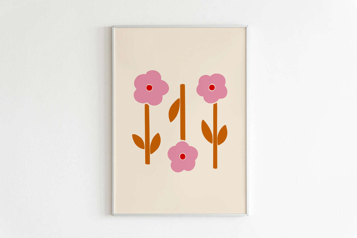 (1pc frameless)Minimalist Abstract Flowers Printable Wall Art Lovely Floral Bouquet Canvas Painting Living Room Home Decorati Peaceful Pleasures Health and Wellness 01 40x60cm Unframed