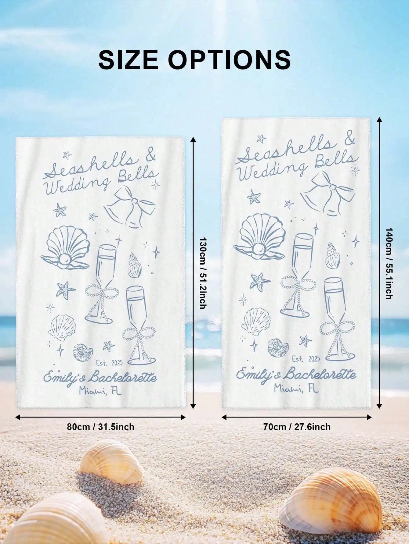Personalized Name Beach Towel | Custom Pool & Travel Gift Personalized Beach Towel Peaceful Pleasures Health and Wellness