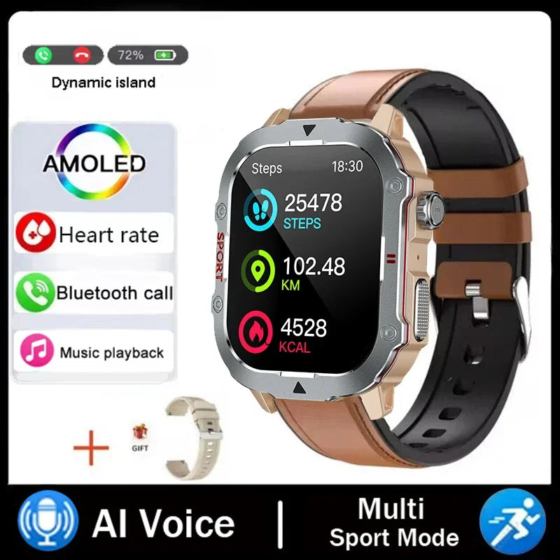 COTAUL Military Smartwatch Men | 2.19" BT Calling Fitness Tracker