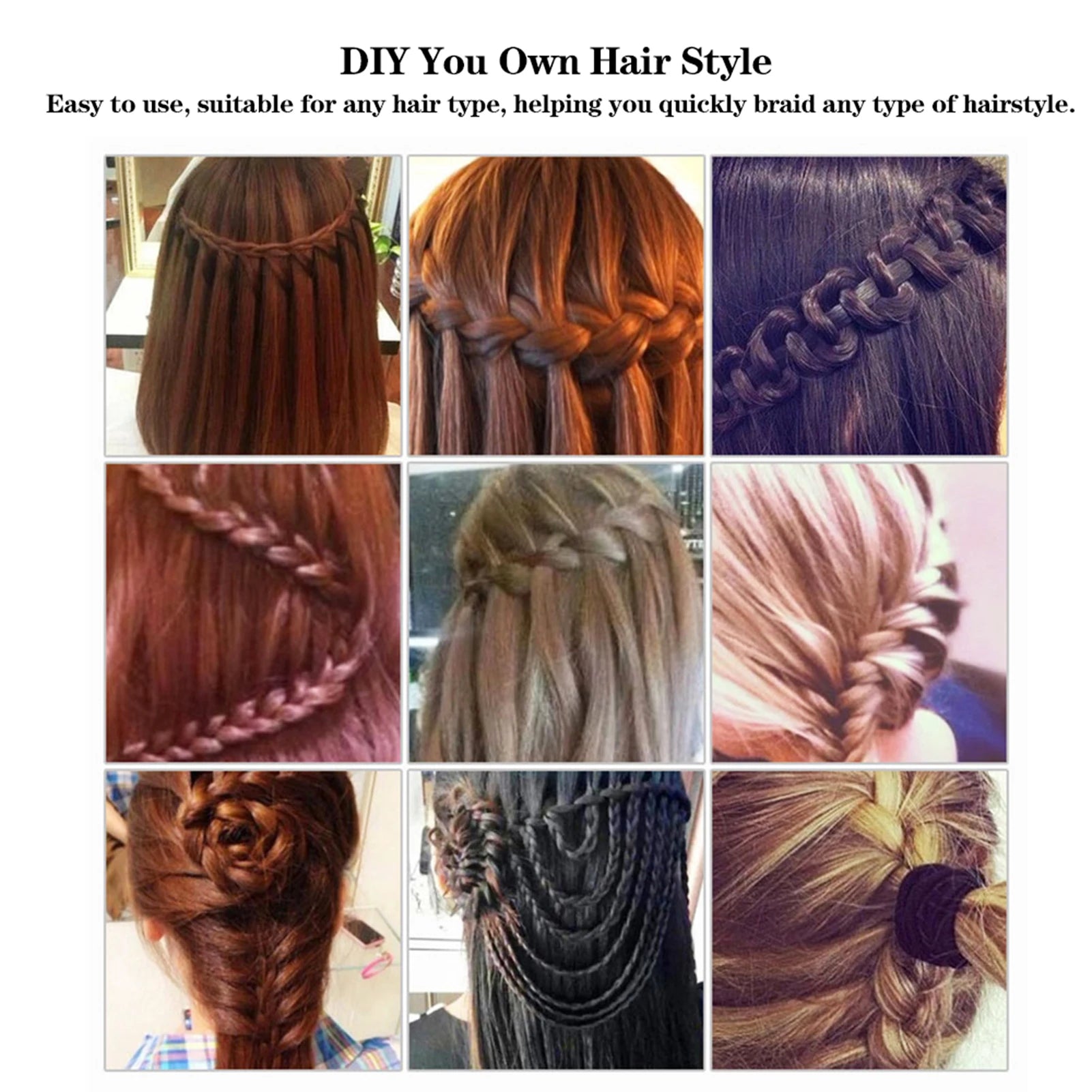 Electronic Quick Twist Hair Braiding Tool Automatic Hair Braider Machine Braid Maker DIY Magic Hair Styling Tools Peaceful Pleasures Health and Wellness