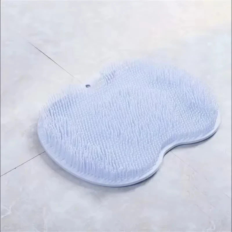 Silicone Foot Scrubber & Back Massage Pad for Shower