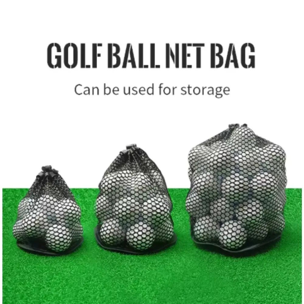 Nylon Mesh Golf Ball Drawstring Bag – 12/24/48 Ball Pouch