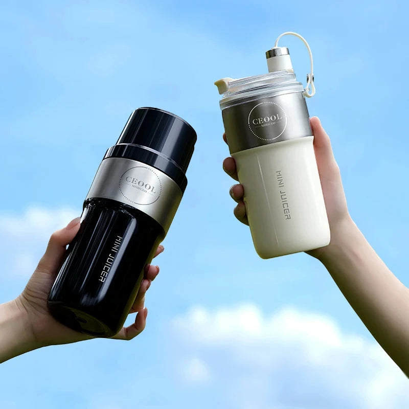 HOMEFISH Portable USB Juicer 350ml Stainless Steel Blender