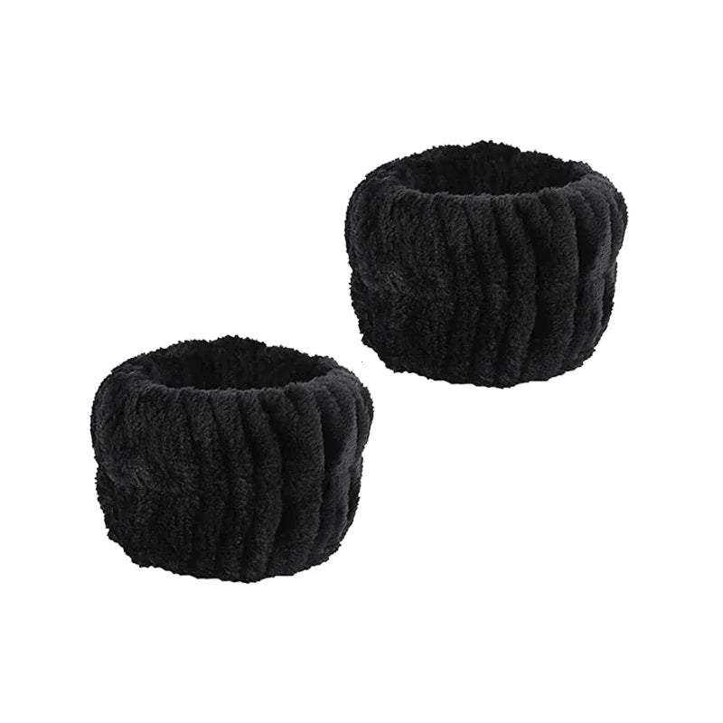 Fashion Microfiber Washing Wristbands Scrunchies Puffy Headband Spa