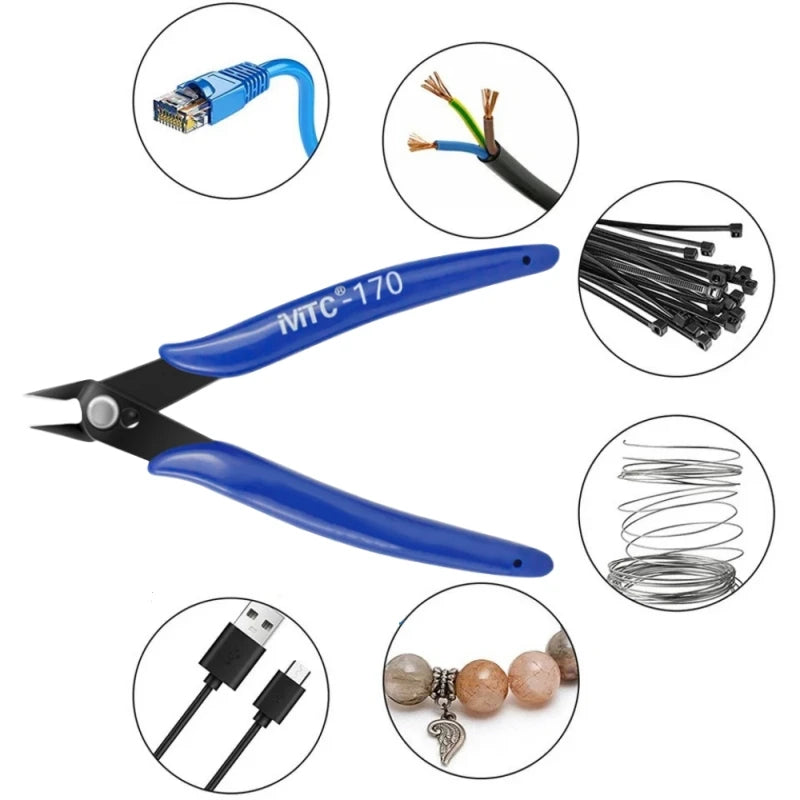 170 Diagonal Wire Cutter Pliers – Electronics, DIY & 3D Printing Peaceful Pleasures Health and Wellness