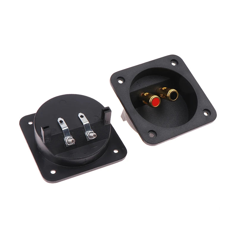 Gold-Plated Speaker Terminal Cup | 2 Banana Jack DIY Audio Socket