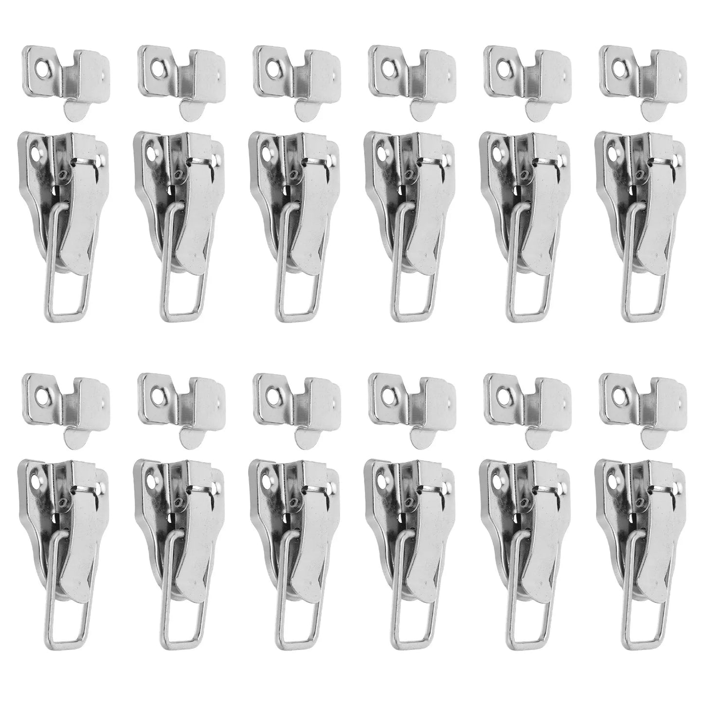 12Pcs Classical Box Latch Hardware Decorative Metal Hasp Toggle Lock for Wood Boxes Jewelry Cases Tool Chests DIY Storage Peaceful Pleasures Health and Wellness Default Title