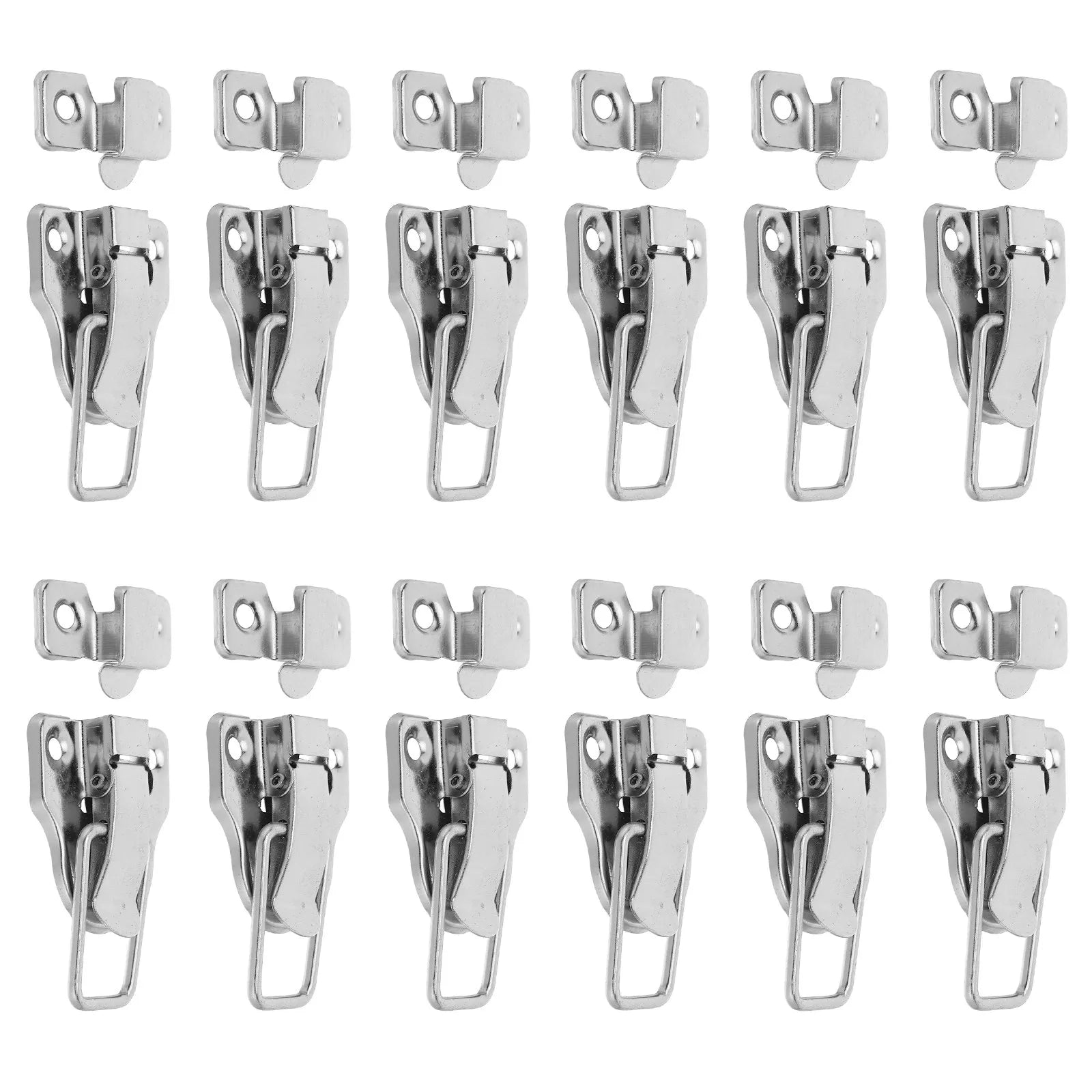 12Pcs Classical Box Latch Hardware Decorative Metal Hasp Toggle Lock for Wood Boxes Jewelry Cases Tool Chests DIY Storage Peaceful Pleasures Health and Wellness Default Title