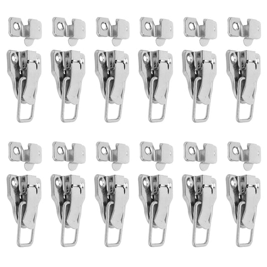 12Pcs Classical Box Latch Hardware Decorative Metal Hasp Toggle Lock for Wood Boxes Jewelry Cases Tool Chests DIY Storage Peaceful Pleasures Health and Wellness Default Title