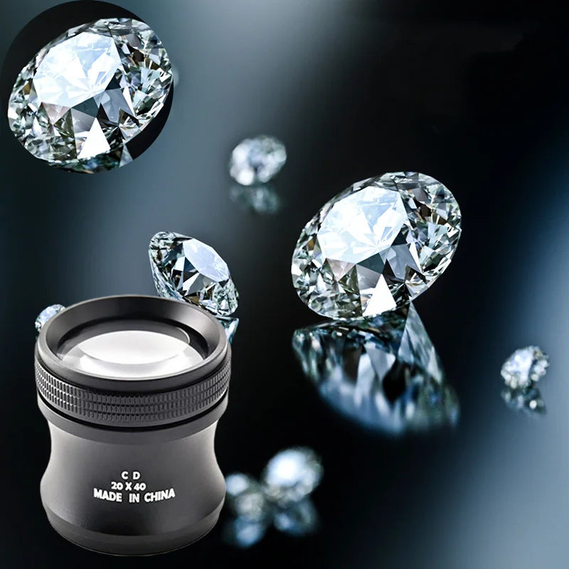 Handheld Cylindrical Magnifying Glass Underestimates Pigeon Eye Buddha Brand 20 Times Jewelry Diamond Magnifying Glass Peaceful Pleasures Health and Wellness