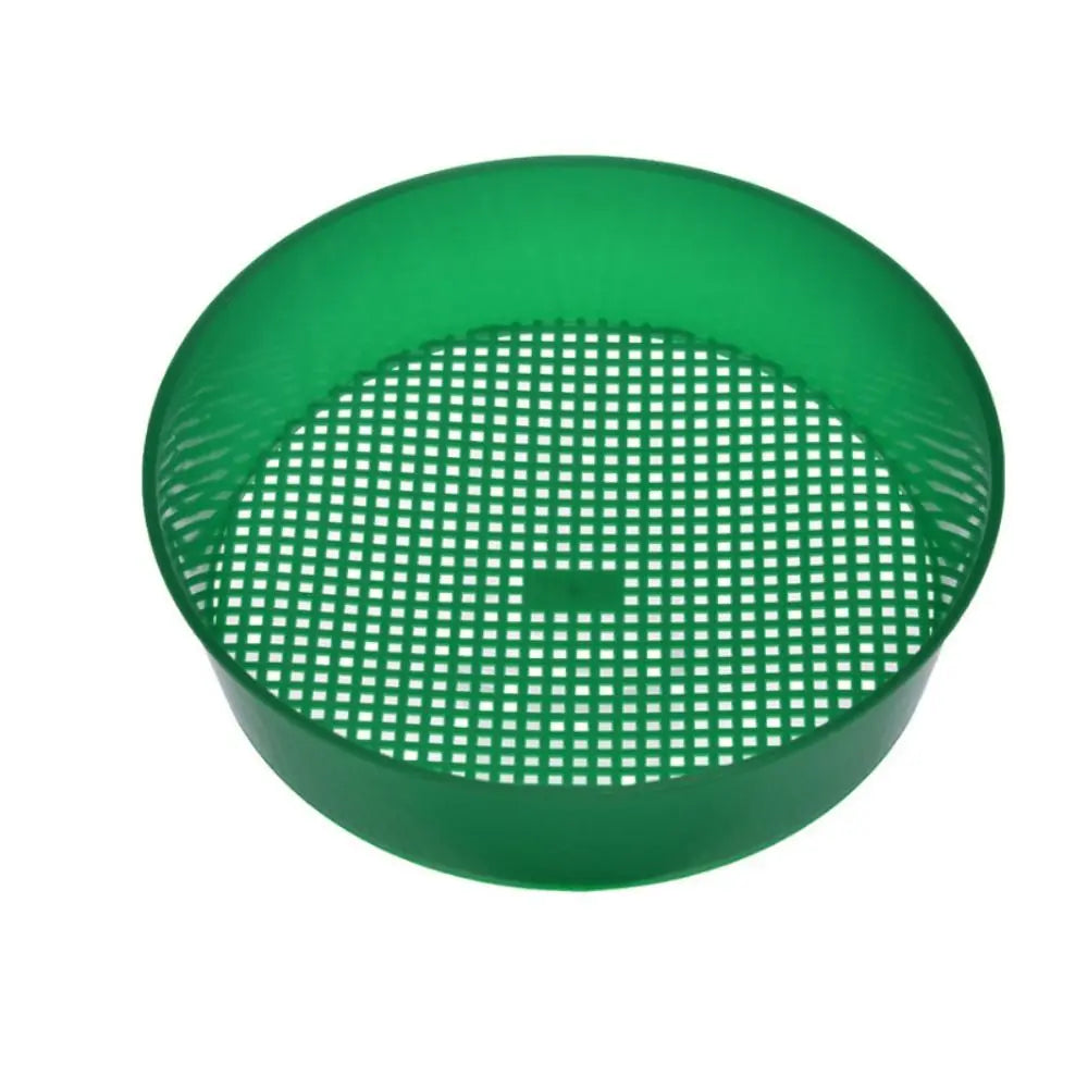 Portable Plastic Garden Soil Sieve – Washable Seedling Sifter