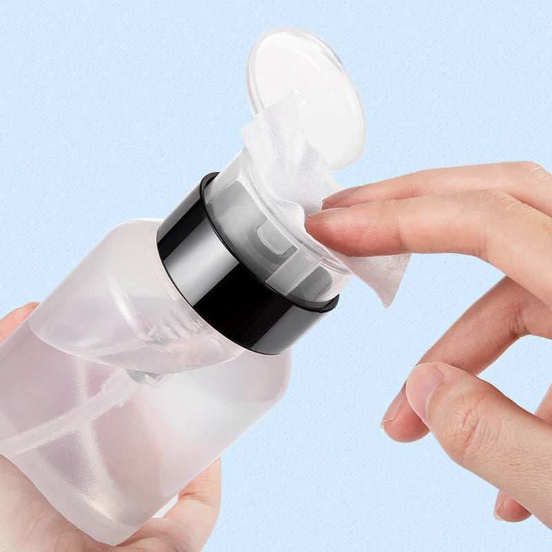 60/150/180/250ml Empty Pump Dispenser Liquid UV Gel Polish Nail Art Polish Clean Bottle Polish Cleanser Remover Bottle Peaceful Pleasures Health and Wellness