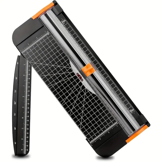 A4 Paper Cutter 12 Inch Precision Paper Trimmer with Hidden Safety Blade for Photo Scrapbook Office School Home DIY Craft Tool Peaceful Pleasures Health and Wellness
