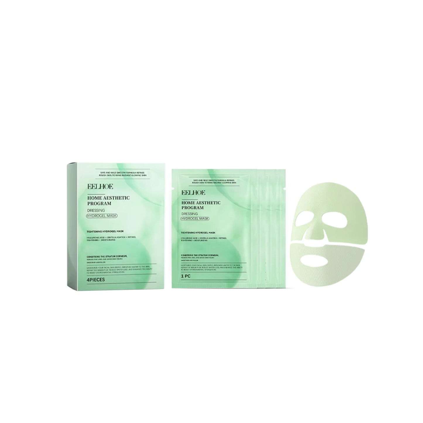 Tightening Hydrogel Mask Effectively Nourishing Enhancing Skin Elasticity Brightening Dull Skin Retinol Moisturizing Facial Mask Peaceful Pleasures Health and Wellness 4pcs Boxed