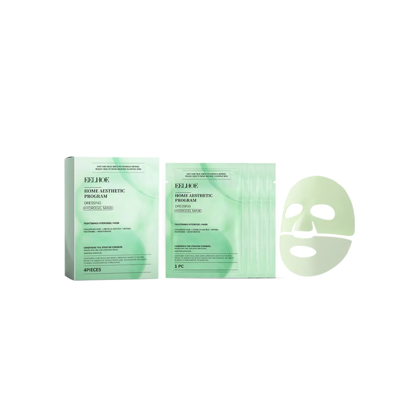 Tightening Hydrogel Mask Effectively Nourishing Enhancing Skin Elasticity Brightening Dull Skin Retinol Moisturizing Facial Mask Peaceful Pleasures Health and Wellness 4pcs Boxed