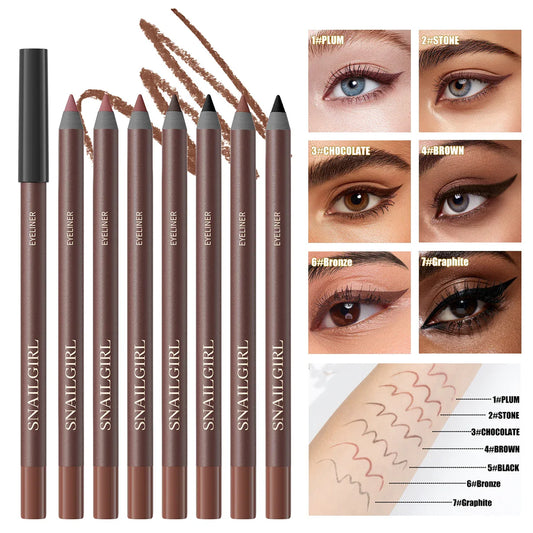 SNAILGIRL Waterproof Gel Eyeliner Pencil – Matte Quick Dry Gel Eyeliner Pencil Oasis Select