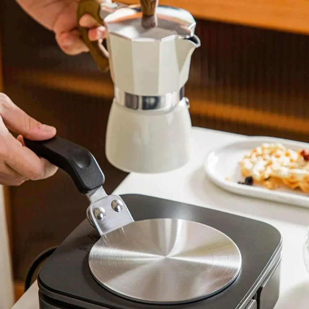 Induction Cooker Gas Stove Coffee Heating Tools Silver Stainless Steel Thermal Conductive Plate Home Outdoor Kitchen Supplies Peaceful Pleasures Health and Wellness