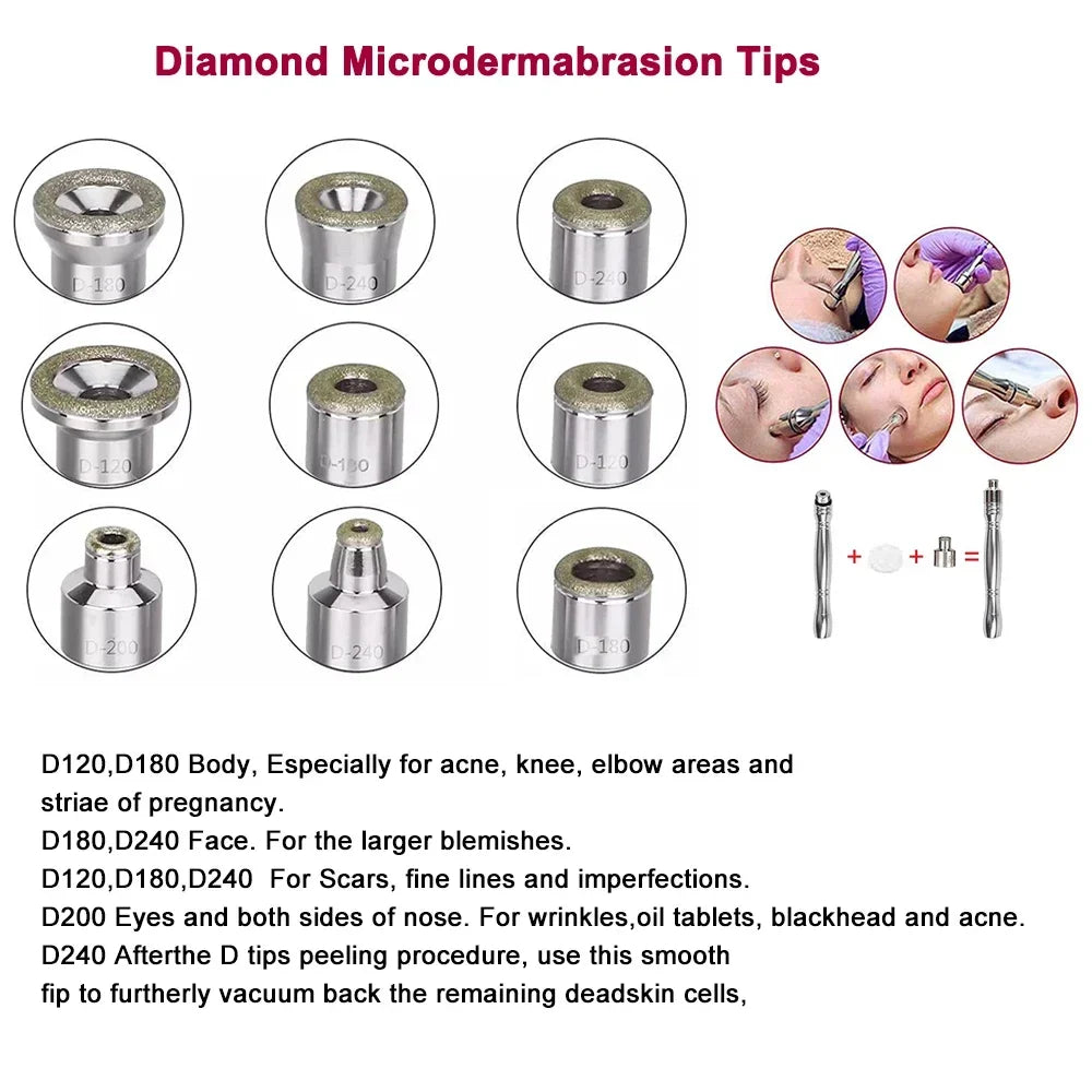 VamsLuna 3-in-1 Diamond Microdermabrasion Machine | Home Use