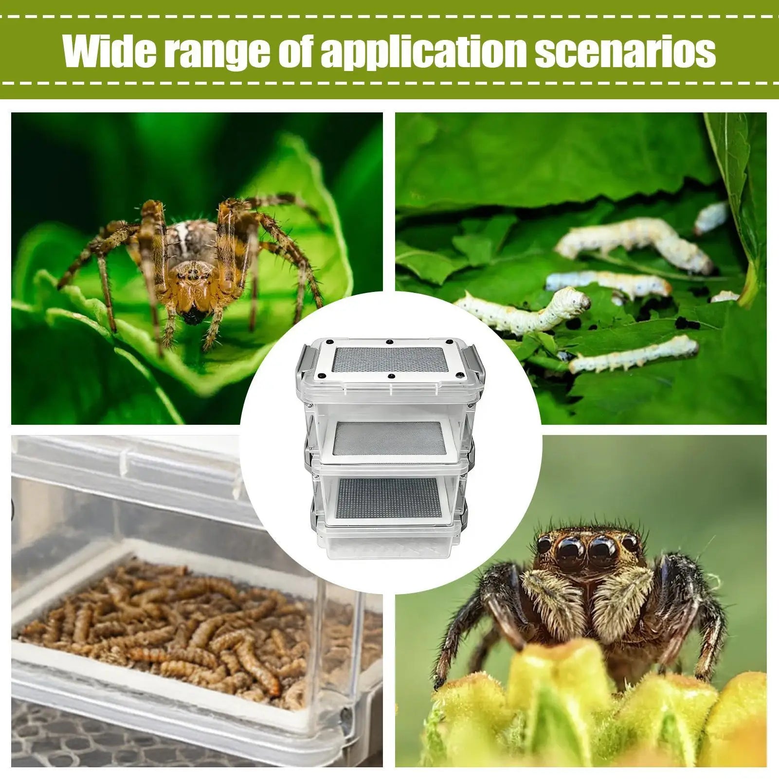 3-Layer Mealworm Breeding Kit Silkworm Feeder Bin Corn Worm Breeder Box for Pet Parents Animal Lovers Keepers Breeders Hobbyists Peaceful Pleasures Health and Wellness