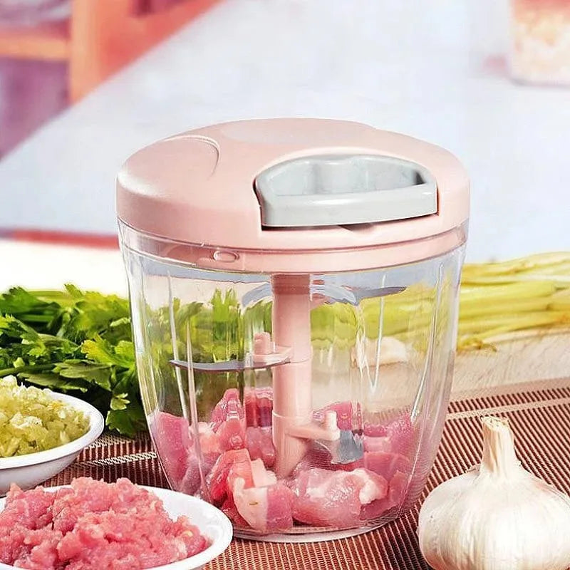 Manual Garlic Chopper & Vegetable Mincer 500ml/900ml