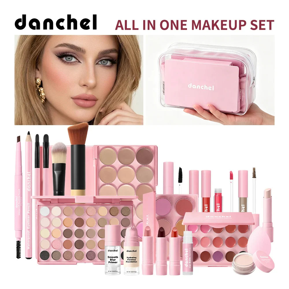 All-in-One Makeup Kit – 15-Piece Complete Face Set
