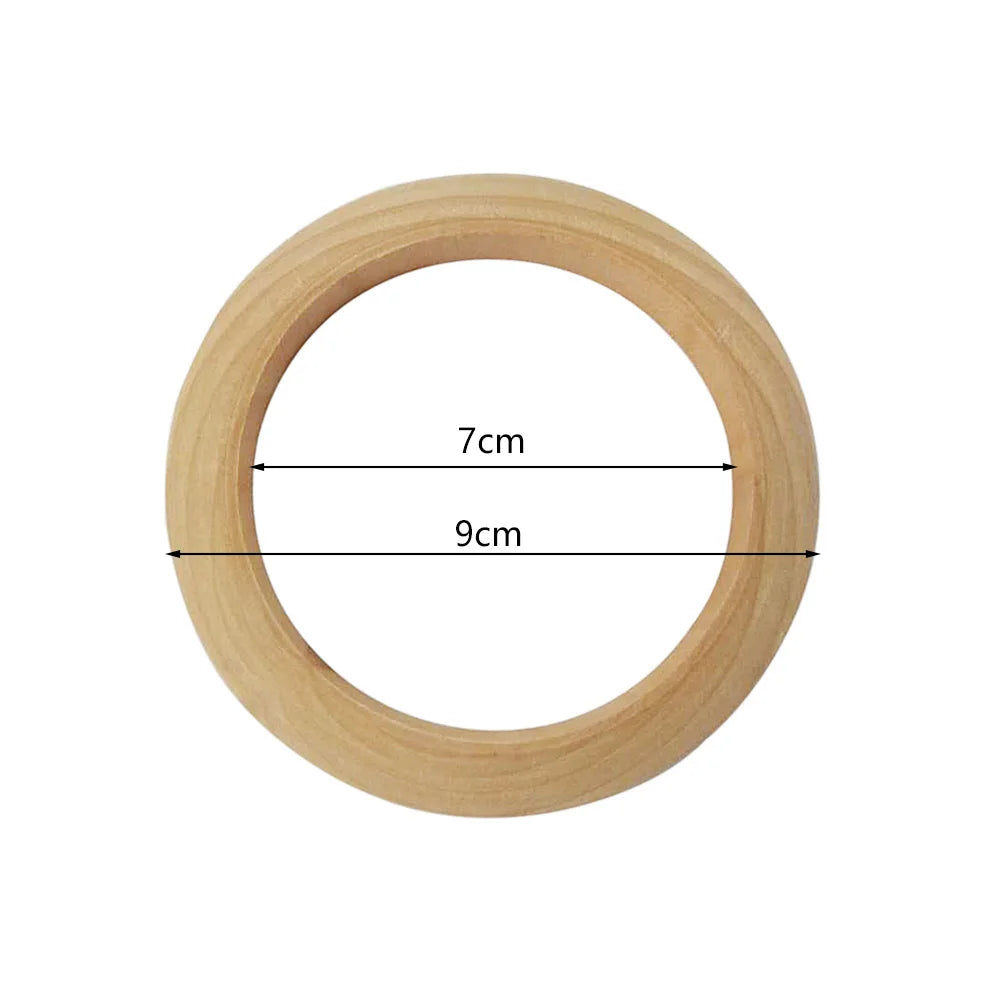 Unfinished Wooden Rings for DIY Crafts & Jewelry Making