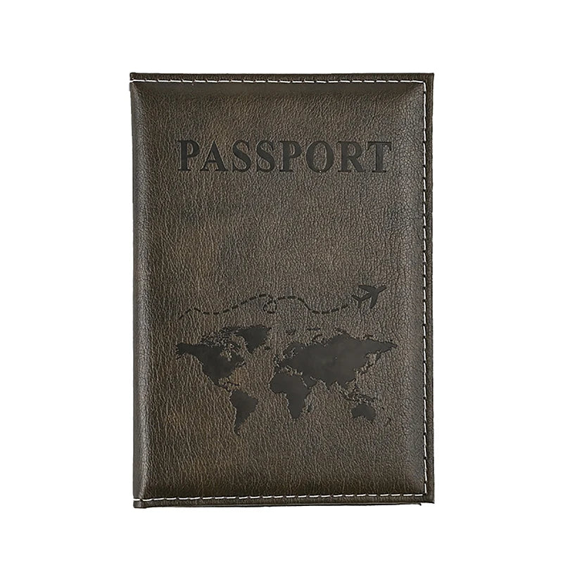 PU Leather Passport Holder – Slim Unisex Travel Wallet & Card Case