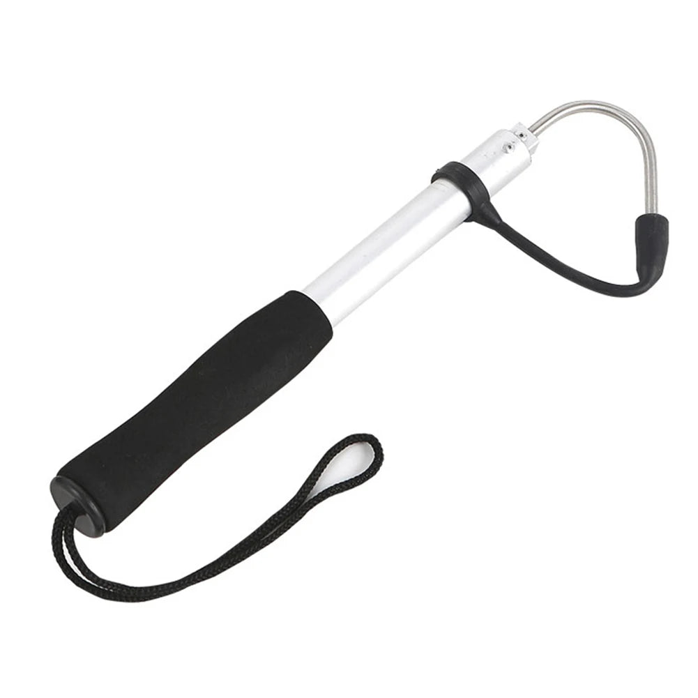 New Telescopic Retractable Fish Gaff Stainless Steel Professional Ice Sea Fishing Spear Hook Fishing Tackle fishing hook fishing Peaceful Pleasures Health and Wellness 1pc 65cm
