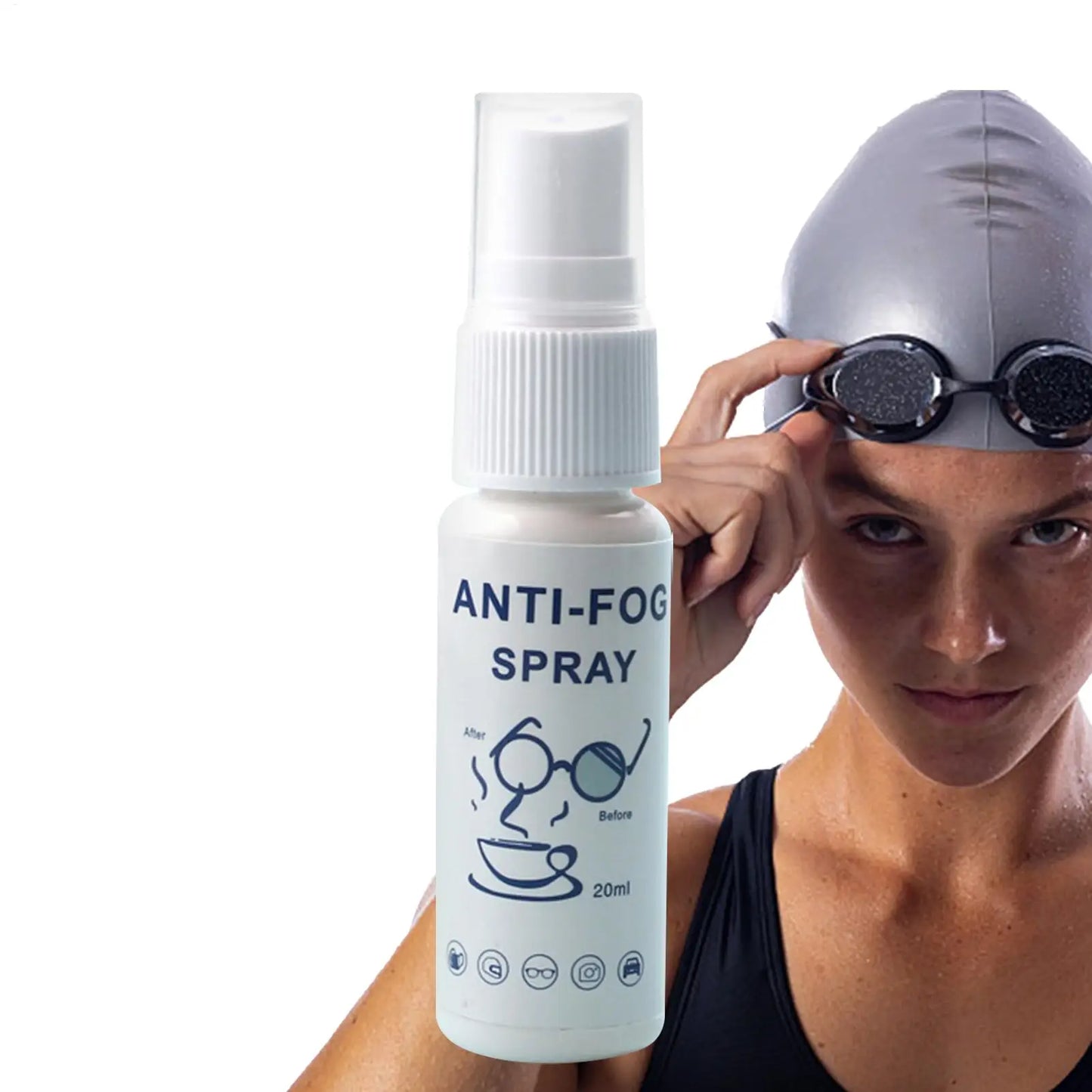 Anti-Fog Spray 20ml – Goggles, Glasses & Windshield Defogger
