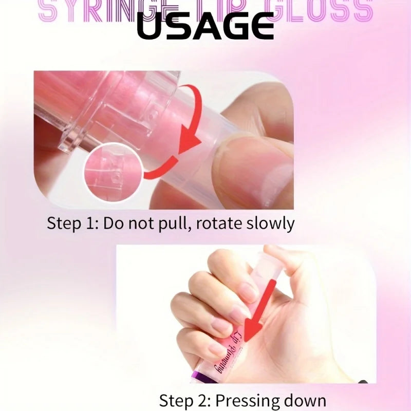 2-Pack Pearlescent Lip Oil Gloss – Glitter Glaze Moisturizer