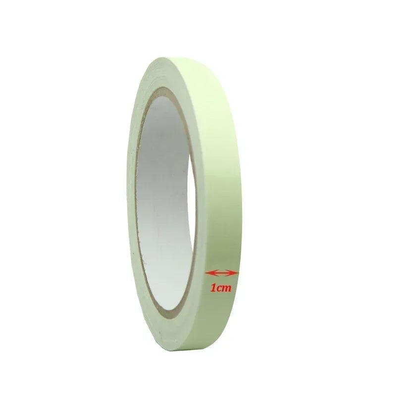 5M Fluorescent Glow in Dark Tape, Night Vision Adhesive Stickers for Home Warning Party, Double Sided Luminous Tape for Useful Peaceful Pleasures Health and Wellness 1cm 3M