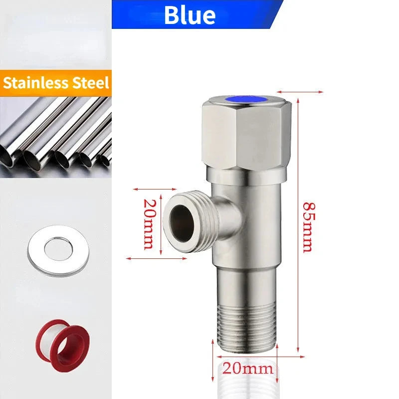 Stainless Steel Hot & Cold Angle Valve | Triangle Stop Valve